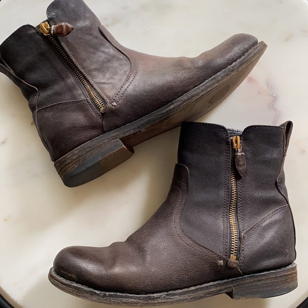 Rag and Bone flats boots size 6 black brown